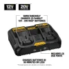 12/20V  Charging Station/Dual Charger for Jobsite (DCB102) , Black - Image 2