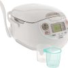 Zojirushi NS-ZCC10 Neuro Fuzzy Cooker, 5.5-Cup uncooked rice / 1L, White - Image 2