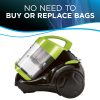 Zing Lightweight, Bagless Canister Vacuum, 2156A, Black/Citrus Lime - Image 5