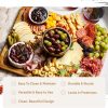 Acacia Wood Cake Stand with Lid   Rectangular Cake Holder, 2-in-1 Dessert Table Display Set   Charcuterie Board for Cheese, Chips, Fruit Platter, Large Acrylic Cake Dome Cover, No Glass - Image 4