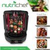 Vertical Countertop Rotisserie Oven Roaster, Rotating Shawarma And Kebab Machine with Skewer and Rack, Basket Tower, Roasting Rack, Poultry Tower, Drip Tray, For Meat Chicken Turkey Lamb - Image 6