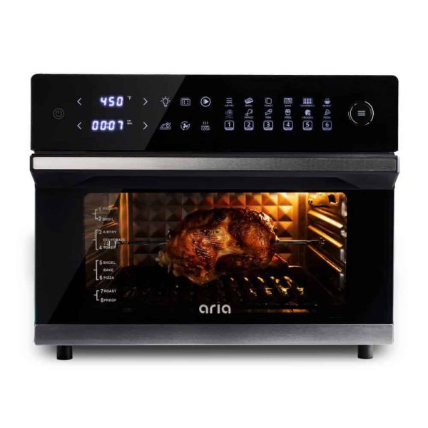ARIA  Ariawave 36 Qt Black Air Fryer Oven