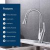 FLOW  X Series Single-Handle Pull-Down Sprayer Kitchen Faucet with Motion Sensor in Brushed Nickel - Image 3